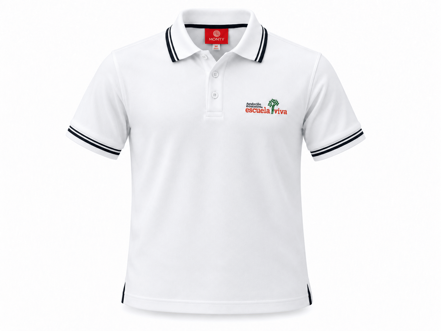 Polo manga corta blanco